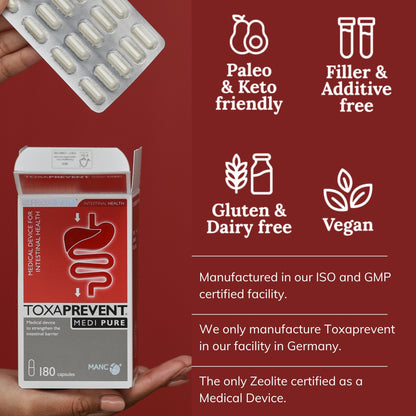 Toxaprevent Medi Pure Capsules (Lower GI: Intestines & Colon)